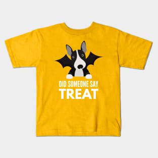 English Bull Terrier Halloween Trick or Treat Kids T-Shirt